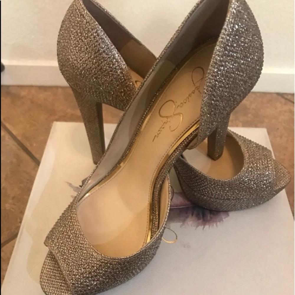 Jessica Simpson Kelia Peep Toe Size(10)